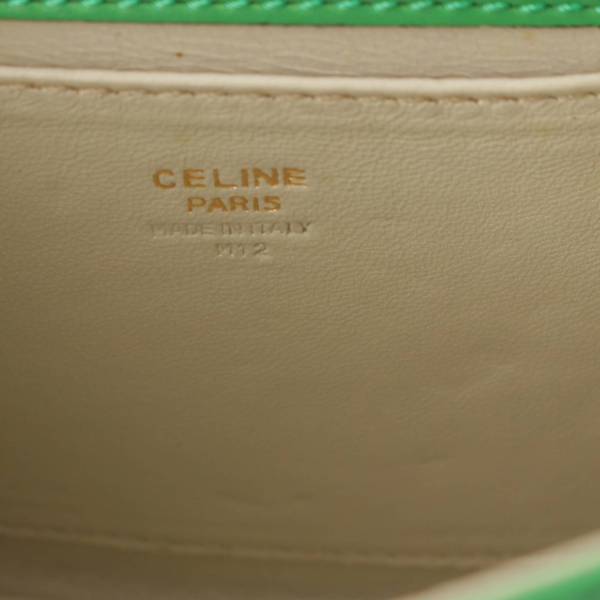 セリーヌ Celine ヴィンテージ レザー 2way ミニハンドバッグ グリーン 中古 通販 retro レトロ