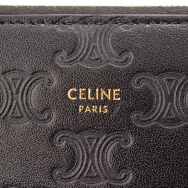 今季特売 新品　CELINE　セリーヌ　トリオンフ　ラージ ジップウォレット　長財布