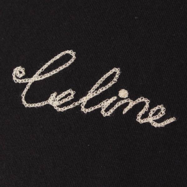 セリーヌ(Celine) メンズ エンブロイダリー Tシャツ ロゴ刺繍 トップス