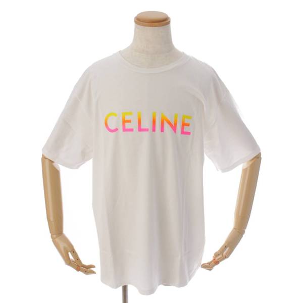 セリーヌ(Celine) メンズ 22SS ロゴプリント グラデーション コットン 