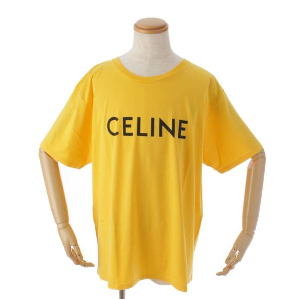 CELINE セリーヌ ロゴプリント コットン 半袖 TシャツX008370E