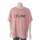 メンズ 22AW ルーズ ロゴプリント Tシャツ 2X681671Q ピンク XL