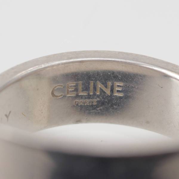 セリーヌ Celine シンプル フォーム スクエア リング 指輪 シルバー 12号 中古 通販 retro レトロ