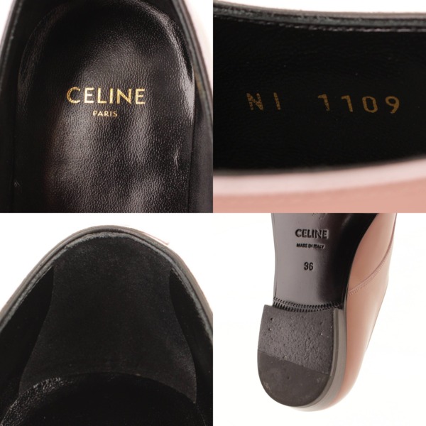 セリーヌ(Celine) JACNO ジャクノ レザー バックル ドレス