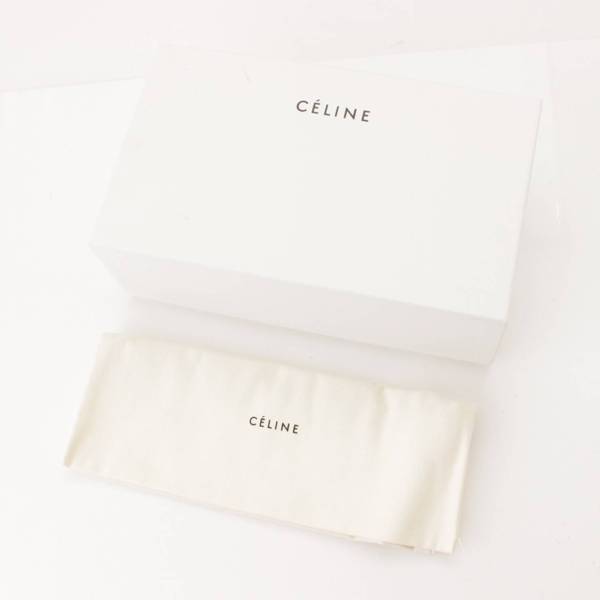 セリーヌ(Celine) ポインテッドトゥ レザー エスパドリーユ スリッポン