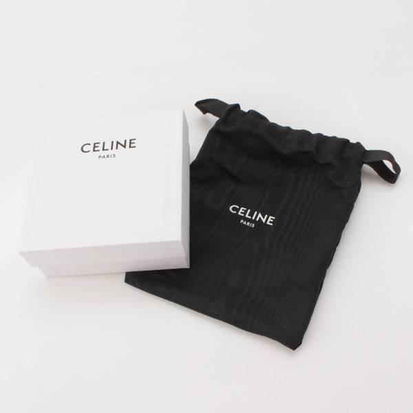 セリーヌ Celine レザープリントロゴ トライアングルバッグ ショルダーバック 195903DCS オレンジ 中古 通販 retro レトロ