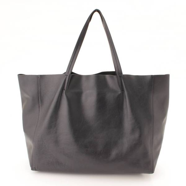 セリーヌ(Celine) ホリゾンタルカバ レザー トートバッグ 169263 ブラック 中古 通販 retro レトロ