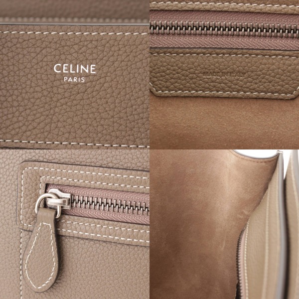 セリーヌ(Celine) ラゲージ マイクロショッパー ドラムドカーフスキントートバッグ 189793DRU.09SO スリ 中古 通販 retro  レトロ