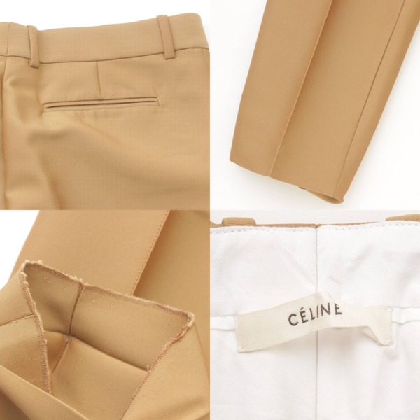 セリーヌ(Celine) ピンタック センタープレス スラックス パンツ