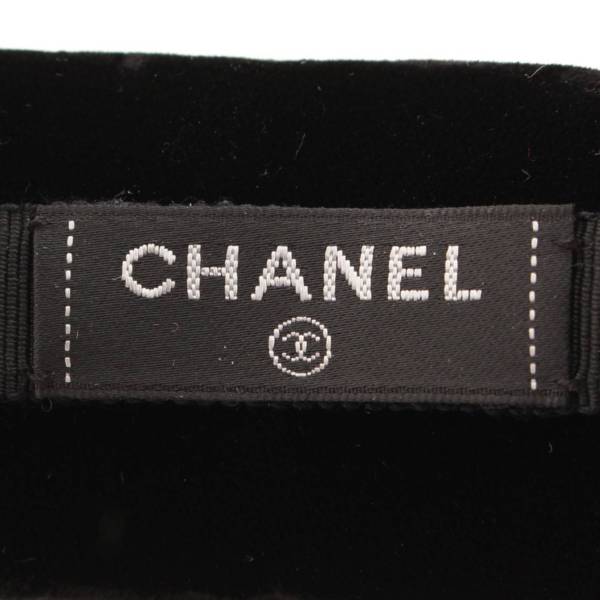 シャネル(Chanel) ベルベット ココマーク カチューシャ ヘア