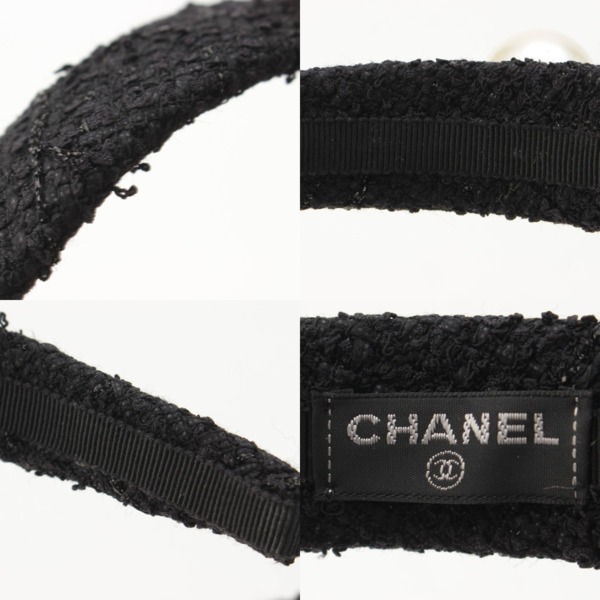 シャネル(Chanel) ココマーク パール ツイード カチューシャ ヘア