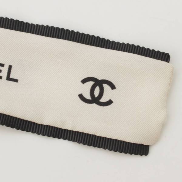 シャネル Chanel ココマーク ロゴ リボン シルク シュシュ AA8356 