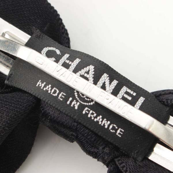 シャネル Chanel ココマーク シルク リボン バレッタ ヘアアクセサリー ...