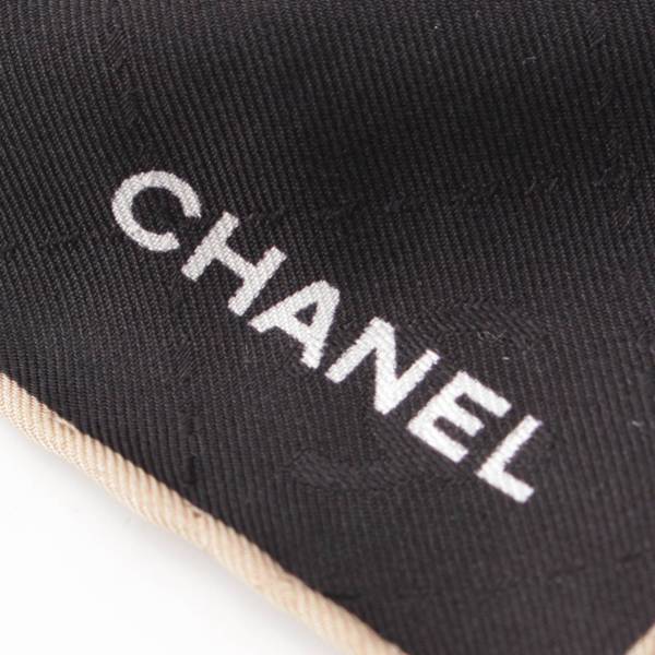 シャネル Chanel ココマーク シルク スカーフ×シュシュ セット ブラック×ホワイト 中古 通販 retro レトロ