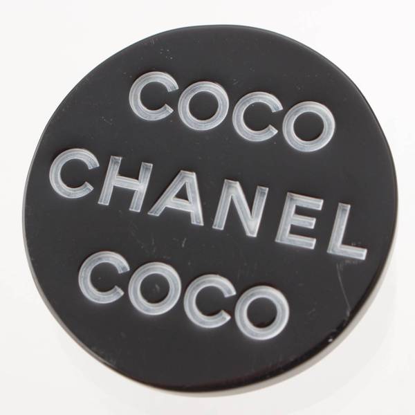 シャネル Chanel 07P COCO CHANEL ココシャネル ロゴ ブローチ 3点セット ブラック ホワイト 中古 通販 retro レトロ