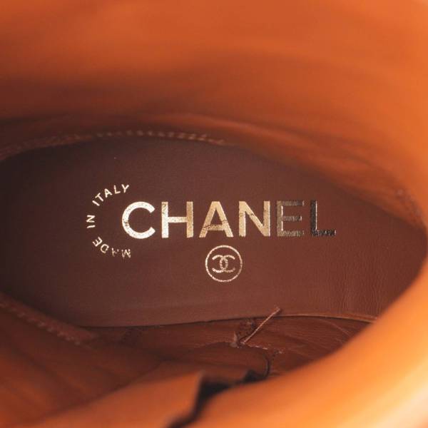 シャネル(Chanel) ココマーク レザー サイドジップ ブーツ G36707