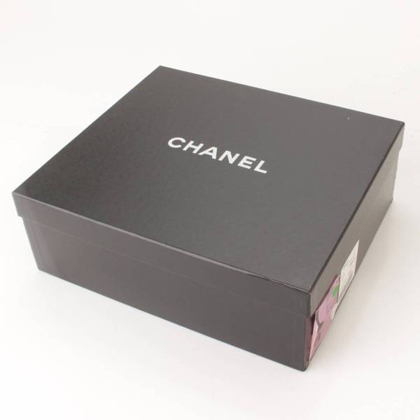 シャネル(Chanel) ココマーク チェーン レザー ショートブーツ G27249 
