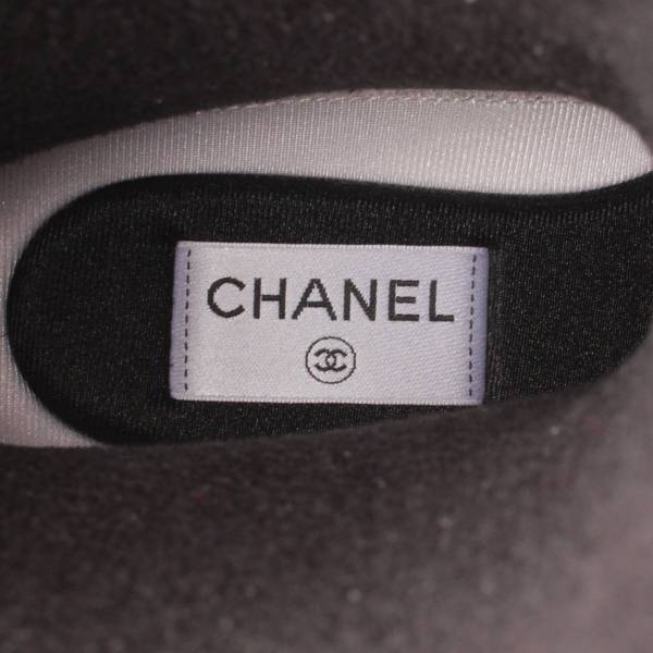 シャネル(Chanel) サイドロゴ ココマーク レインブーツ 長靴 G34881