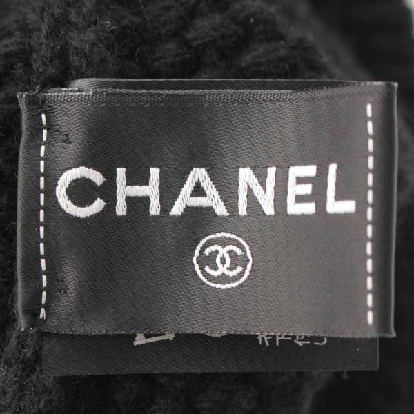 シャネル Chanel 23A カシミヤ ココマーク ニット キャップ 帽子