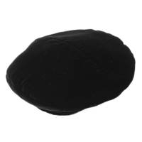 ベロア ベルベット ココマーク 帽子 ハンチング ベレー帽 ブラック M