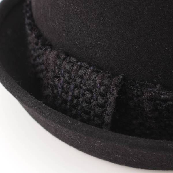 シャネル Chanel ココマーク ツイード ラパン フェルトハット 帽子 