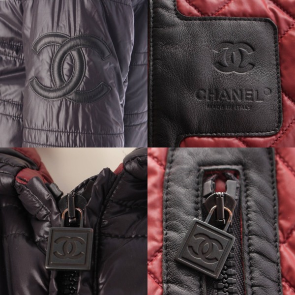 シャネル Chanel スポーツ ココマーク 中綿 キルティング ジャケット P36651 ブラック 38 中古 通販 retro レトロ