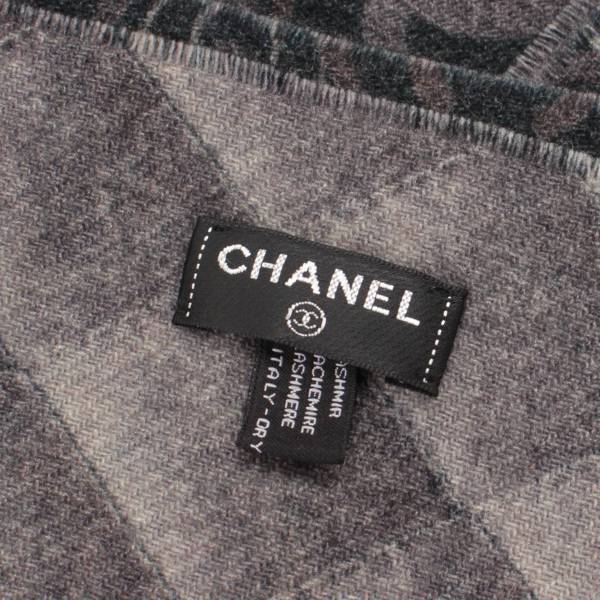 シャネル(Chanel) カシミヤ100% ココマーク ストール マフラー 