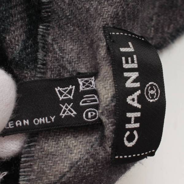 シャネル(Chanel) カシミヤ100% ココマーク ストール マフラー