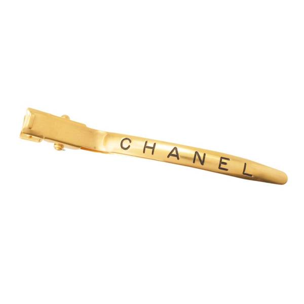 シャネル(Chanel) 97P ロゴ ヘアピン ヘアアクセサリー ゴールド 中古