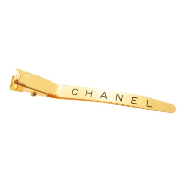 シャネル(Chanel) 96A ロゴ ヘアピン へアクセサリー ゴールド 中古