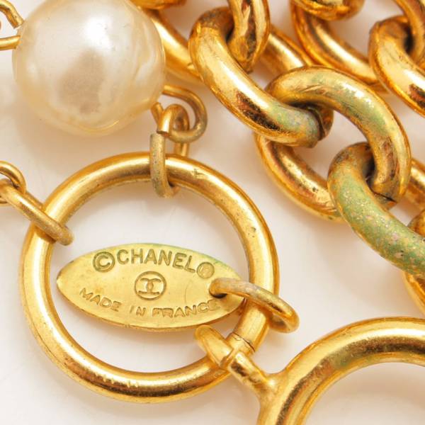 シャネル(Chanel) ヴィンテージ パール チェーン ネックレス ゴールド 中古 通販 retro レトロ