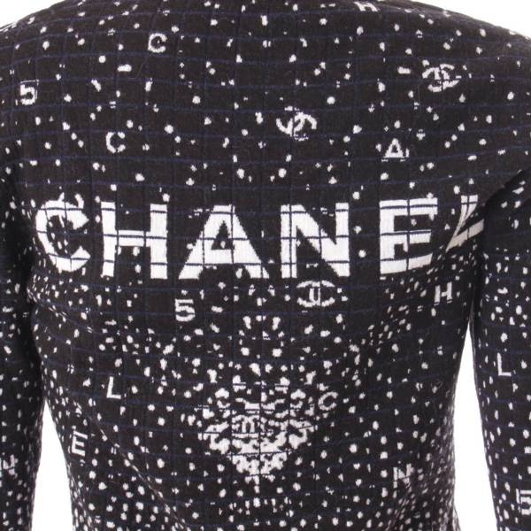 シャネル(Chanel) ハーフジップ ココマーク ストレッチ ワンピース