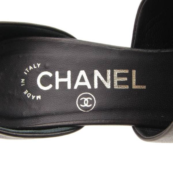 シャネル(Chanel) パール ヒールパンプス G29299 ブラック 37C 中古