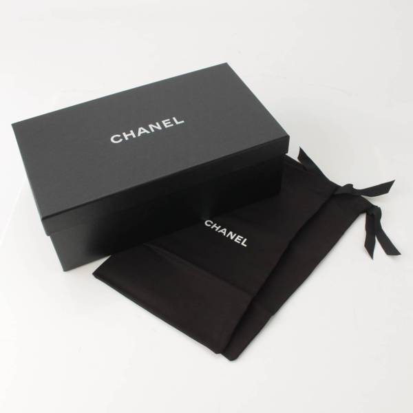 シャネル(Chanel) ツイード ココマーク フラット パンプス G36490 ブラック×ホワイト 38 中古 通販 retro レトロ