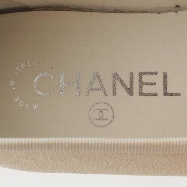 シャネル Chanel ソフトキャビアスキン バレリーナ フラットパンプス