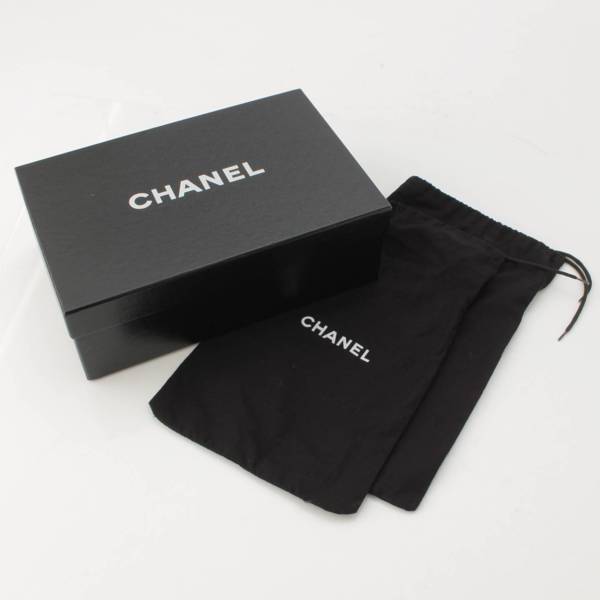 シャネル Chanel ココマーク スエード グリッター パンプス G26643 ブラック×シルバー 37 中古 通販 retro レトロ