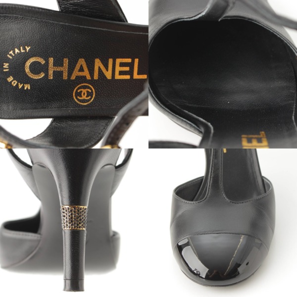 シャネル Chanel 22B ココマーク レザー ヒール パンプス G39402 