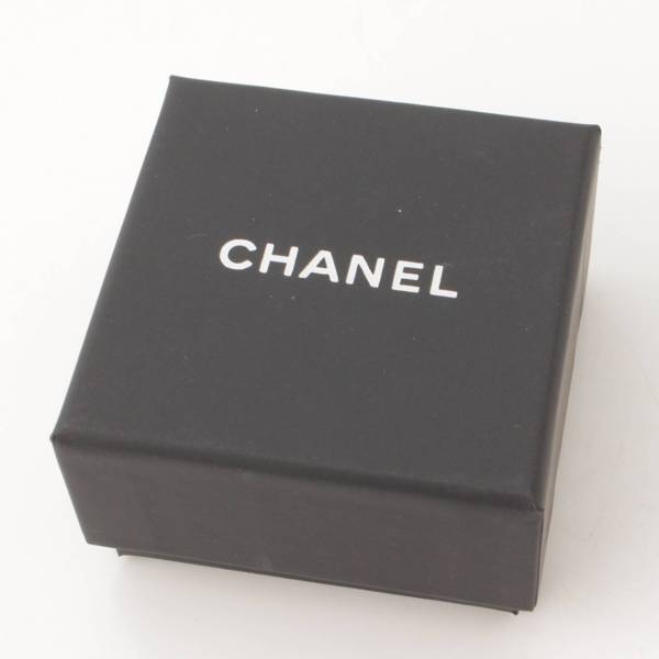 シャネル Chanel I22A ココマーク リボン チェーン ピアス イヤリング ゴールド×ブラック 中古 通販 retro レトロ