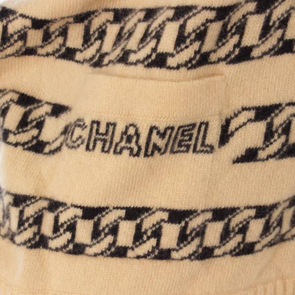 シャネル(Chanel) 01A カシミヤ チェーン柄 ニット セーター P18466 