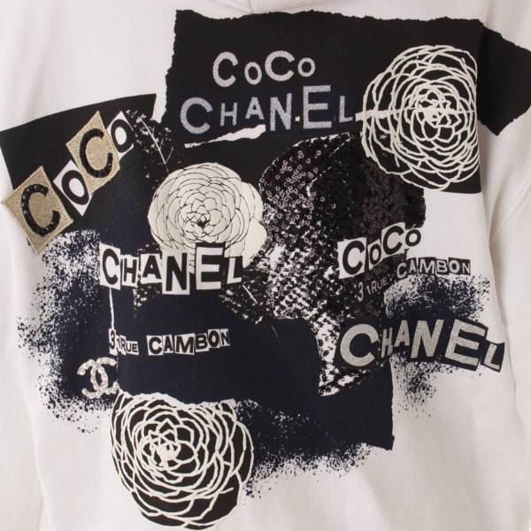シャネル(Chanel) 20P グラフティ ロゴ ジップアップ パーカー ...