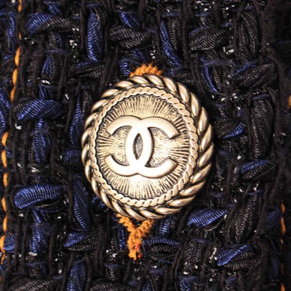 シャネル(Chanel) 18P ココマークボタン デニム切替 ジャケット 