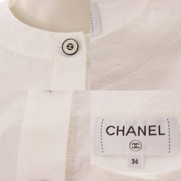 シャネル(Chanel) ココマークボタン イニシャル柄 マトラッセリボン