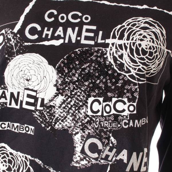 シャネル(Chanel) ロゴ カメリア コットン Tシャツ トップス P63300