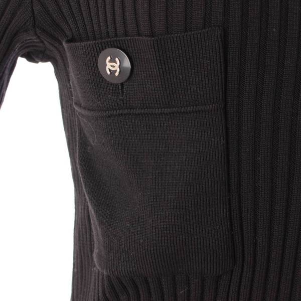 シャネル(Chanel) 97C ココマークボタン 襟付き 胸ポケット リブ 