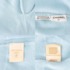 カシミヤ 半袖 ココマーク釦 ロゴ刺繍 ニット セーター トップス ライトブルー