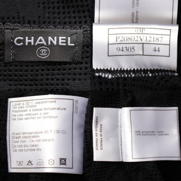 シャネル(Chanel) 03P メッシュ アイコン タンクトップ P20802 ブラック 44 中古 通販 retro レトロ