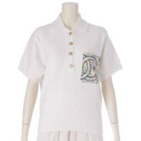 ココマーク パール ポロシャツ Tシャツ 半袖トップス P70527 ホワイト 36