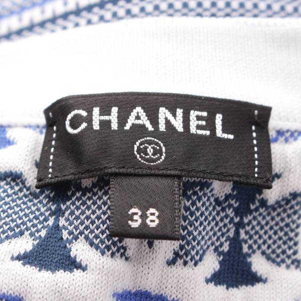 シャネル Chanel 19P ココマーク ニット タンクトップ ノースリーブ トップス P60691 ブルー 38 中古 通販 retro レトロ