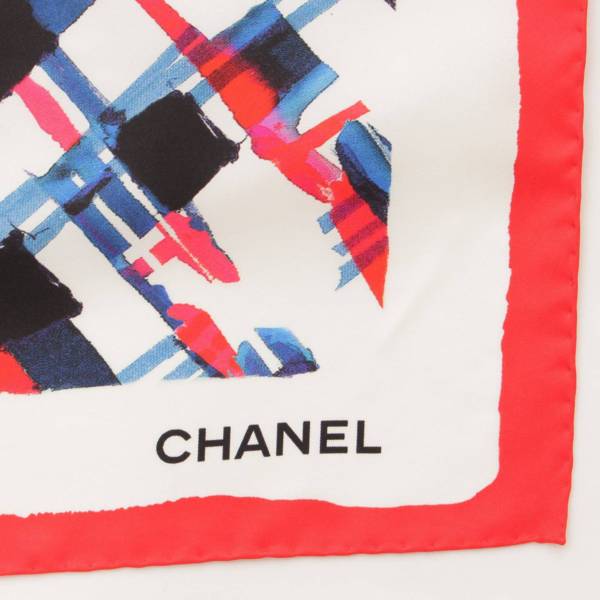 CHANEL シャネル エアーライン シルクスカーフ-