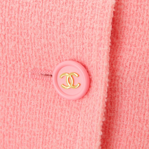 シャネル(Chanel) 97P ココボタン ツイード ジャケット スカート